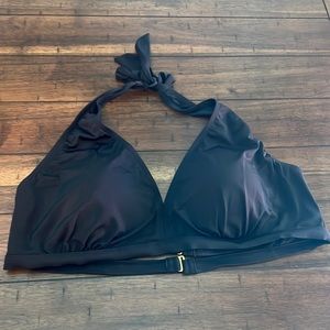 Swimsuitsforall Black Bikini Top Size 24